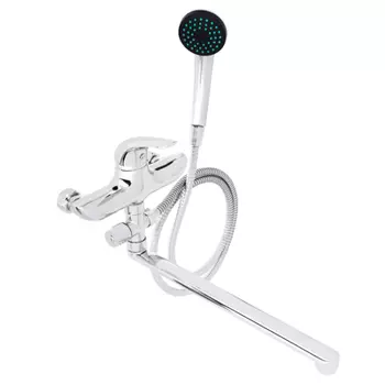 Смеситель для ванны с душем СоюзКран, однорычажный, прямой излив 35см, хром, SK1062