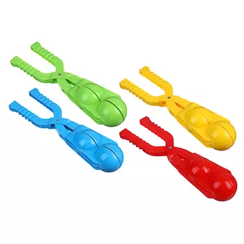 Снежкостроитель на 2 шт, пластик, 38х10см, 4 цвета, SILAPRO