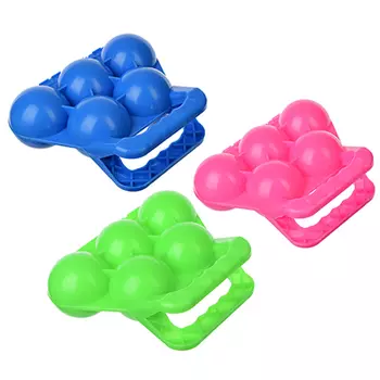 Снежкостроитель на 5 шт, пластик, 32х19см, 3 цвета, SILAPRO