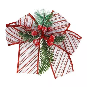 СНОУ БУМ Бант декоративный, 20x20 см, полиэстер