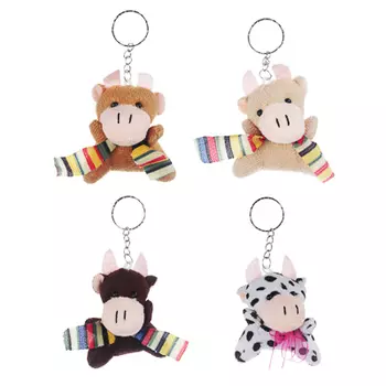 СНОУ БУМ Брелок мягкий, полиэстер, 7х6см, 4 вида, арт.2021-12