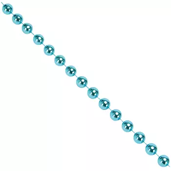 СНОУ БУМ Бусы декоративные, 200см, крупные d1,2см, пластик, цвет VB4