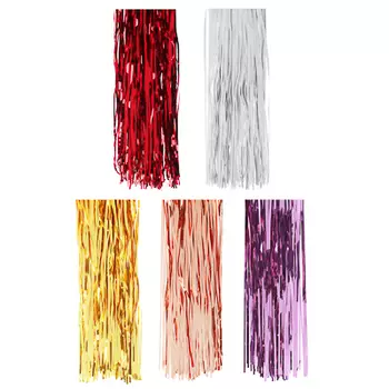 СНОУ БУМ Дождик 100х9см, ПВХ, блеск, 5 цветов