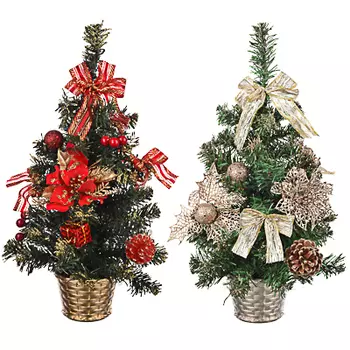 СНОУ БУМ Елка декоративная, пластик, полиэстер, 40см, 2 цвета