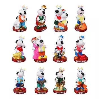 СНОУ БУМ Фигурка Символ Года 2021 - Знаки Зодиака, полистоун, 8х5х4см, 12 видов