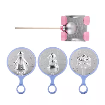 СНОУ БУМ Форма для леденцов и мармелада, 4 дизайна