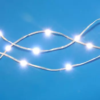 СНОУ БУМ Гирлянда эл. нить"Созвездие Ориона" 10м,100LED Extra*шампань, пост.свеч, ПВХ прозр, 220В,НВ