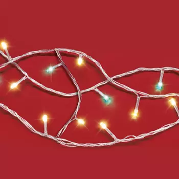 СНОУ БУМ Гирлянда эл. вьюн 9м, 100LED, аква+шампань, пост. свечение, ПВХ прозрачный, 220В