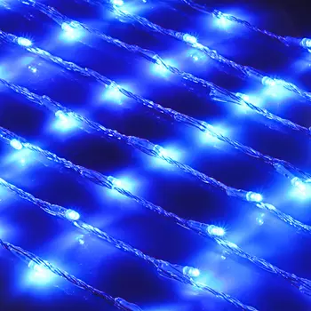 СНОУ БУМ Гирлянда эл. водопад 2х1,2м, 192LED, синий, 8 реж., прозр.провод 220В