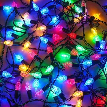 СНОУ БУМ Гирлянда электр, 12м, 120 LED, с насадкой "Зефирка", мультицвет, 8 реж, ПВХ провод, 220В