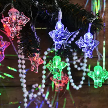 СНОУ БУМ Гирлянда электр. 3м, 19LED, с насадками "Ангелы", RG/RB хамелеон, авторежимы, 220В