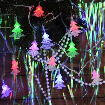 СНОУ БУМ Гирлянда электр. 3м, 19LED, с насадками "Ёлочка акрил", RG/RB хамелеон, авторежимы, 220В