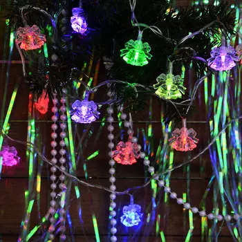 СНОУ БУМ Гирлянда электр. 3м, 19LED, с насадками "Колокольчики", RG/RB хамелеон, авторежимы, 220В