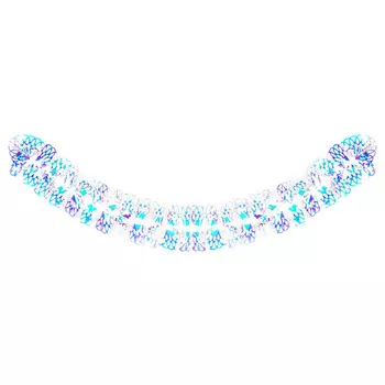 СНОУ БУМ Гирлянда-растяжка, Кружево, ПВХ, 100х16см