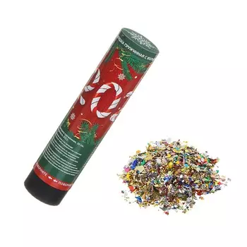 СНОУ БУМ Хлопушка пружинная, 20 см, наполнитель фольга, 2022