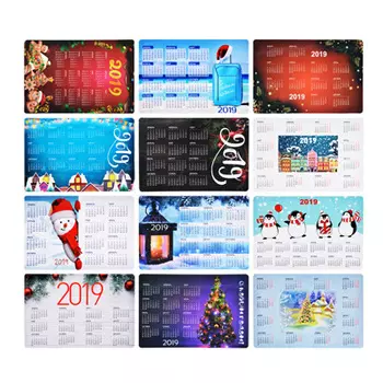 СНОУ БУМ Календарь-магнит на холодильник "Новогодний", 15Х10 см, винил, бумага, 12 дизайнов ГЦ