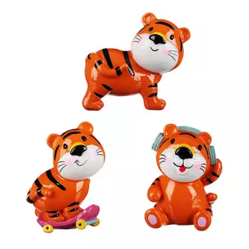 СНОУ БУМ Копилка в форме тигренка, полистоун, 11,8x10x15см, 3 дизайна