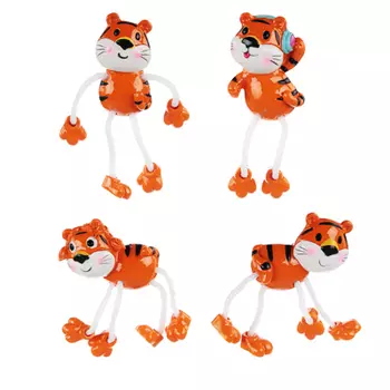 СНОУ БУМ Магнит с ножками, в форме тигра, полистоун, 4,5x1,5x9,5см, 4 дизайна