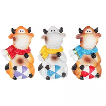 СНОУ БУМ Магнит Символ Года 2021, полистоун, 5,2х3,5см, 3 дизайна