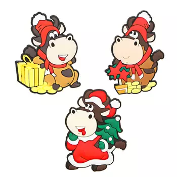 СНОУ БУМ Магнит Символ Года 2021, резина, 6,5х5см, 3 дизайна