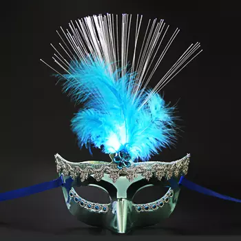 СНОУ БУМ Маска карнавальная LED, 3хLR41, 6 цветов