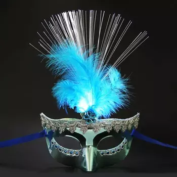 СНОУ БУМ Маска карнавальная LED, 3хLR41, 6 цветов