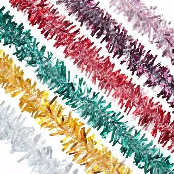 СНОУ БУМ Мишура с декором, 200x9см, ПВХ, 6 цветов