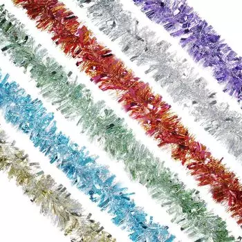 СНОУ БУМ Мишура с голографическими вставками, 200х9см, 6 цветов