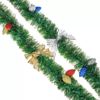 СНОУ БУМ Мишура с украшениями, 200х11см, 2 вида
