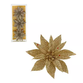 СНОУ БУМ Набор декоративных украшений 3 шт, 10 см, пластик, арт 9