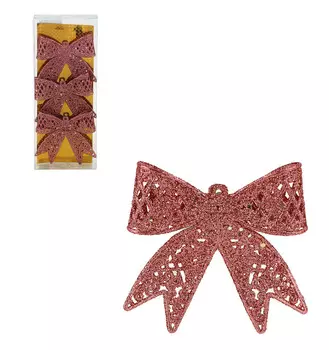 СНОУ БУМ Набор декоративных украшений 3 шт, (9см),пластик, арт 15