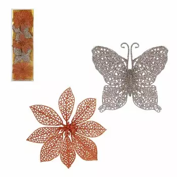 СНОУ БУМ Набор декоративных украшений 5 шт, 14x10 см, пластик, арт 3