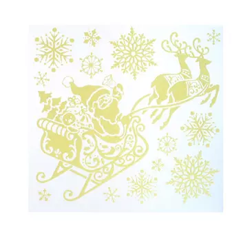 СНОУ БУМ Наклейка, 18х23 см, светящаяся, с глиттером