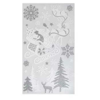 СНОУ БУМ Наклейка, 47,5х24,5 см, с глиттером