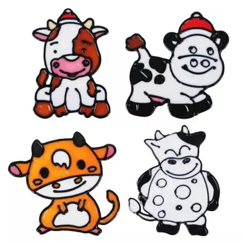 СНОУ БУМ Наклейка ПВХ с изображением Символа Года, 14х18см, 4 дизайна