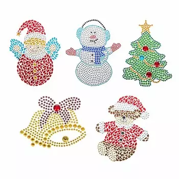 СНОУ БУМ Наклейка, стразы, ПВХ, 5 дизайнов