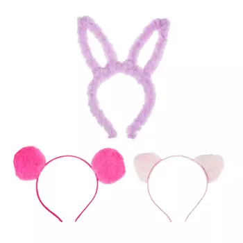 СНОУ БУМ Ободок карнавальный, 16-27 см, полиэстер, 3 дизайна