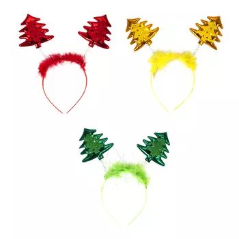 СНОУ БУМ Ободок карнавальный, пластик, полиэстер, 23х17см, 3 цвета, арт.7006