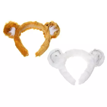 СНОУ БУМ Ободок Уши тигра, 21х17см, пластик, полиэстер, 2 цвета