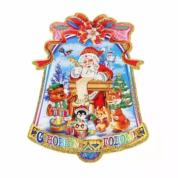 СНОУ БУМ Панно бумажное, Колокольчик, 24х19см