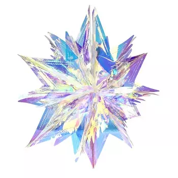 СНОУ БУМ Подвеска декоративная в форме звезды, ПВХ, 42см