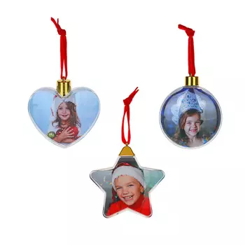 СНОУ БУМ Подвеска открывающаяся для фото 9х9см, 3 дизайна