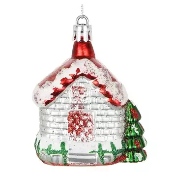 СНОУ БУМ Подвеска "Снежный домик", 7см, пластик