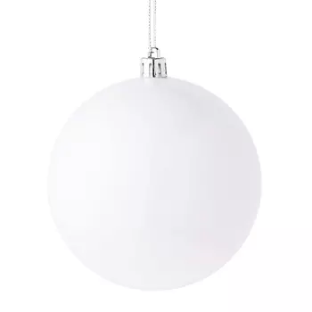 СНОУ БУМ Шар 10см, пластик, 1шт, белый