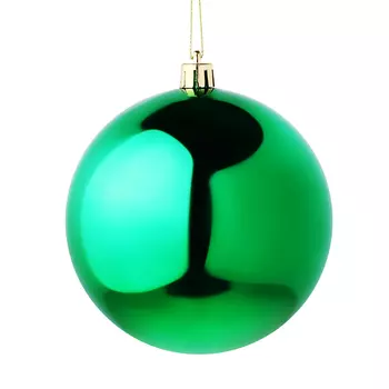 СНОУ БУМ Шар 10см, пластик, 1шт, зеленый