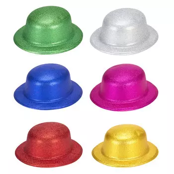 СНОУ БУМ Шляпа карнавальная, полиэстер, 9х26,5х23см, 6 цветов, арт.1103