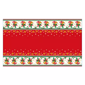 СНОУ БУМ Скатерть праздничная, 180х108см, полиэтилен, 30мкм, 2022, дизайн 2