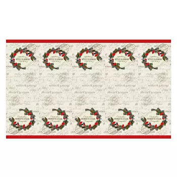 СНОУ БУМ Скатерть праздничная, 180х108см, полиэтилен, 30мкм, 2022, дизайн 4