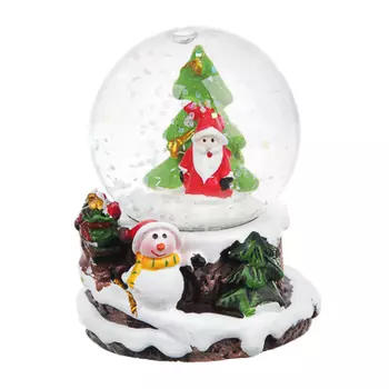 СНОУ БУМ Снежный шар 5,2х5,2х6,5см, полистоун, "Новогодний"