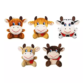 СНОУ БУМ Сувенир мягкий, подвеска на присоске, полиэстер, 10х8см, 5 цветов, 2 вида, арт. 2021-9